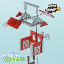 Flexi Horses with Portable Stable – 3D Printable Playset 3d model