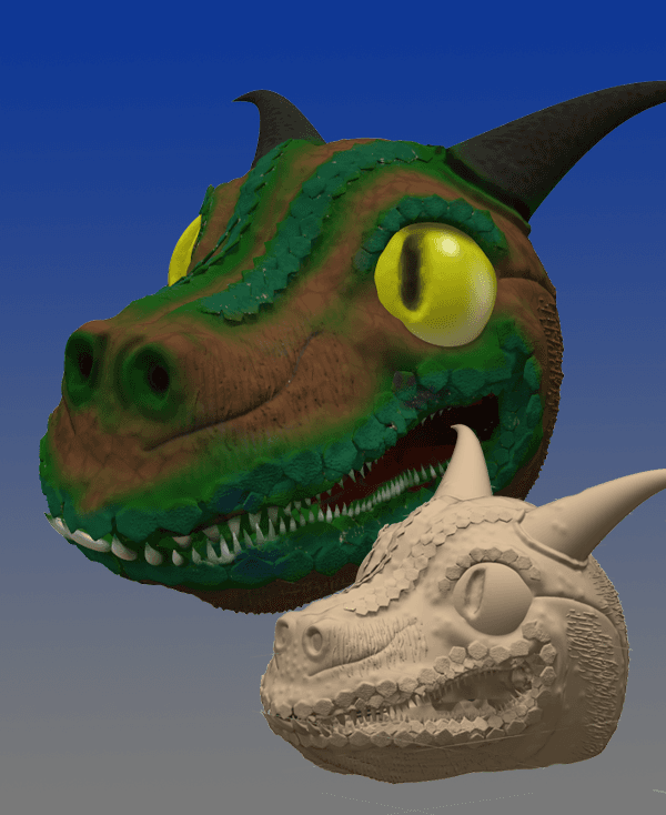 Baby Dragon Whelp Sculpt 3d model