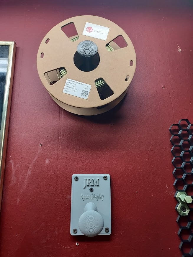 JRM Wall Mounted Spool Display 3d model