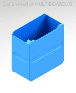 2x2x1 LU - Labelled - MultiBin Simple Drawer 3d model
