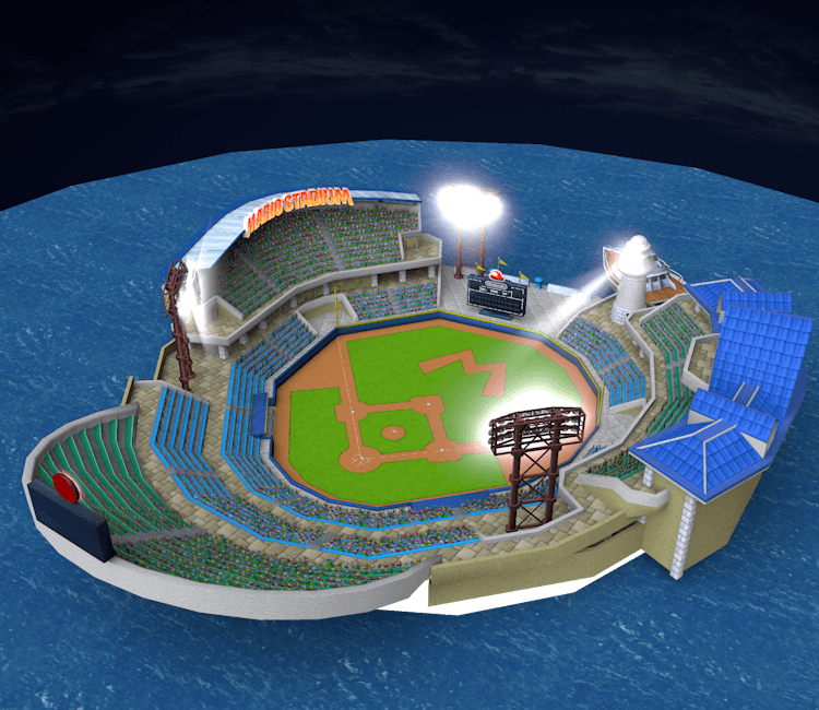 Mario Stadium 3d model