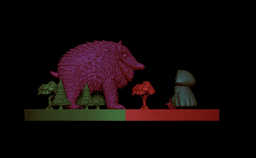 Red Riding Hood Diorama 3d model