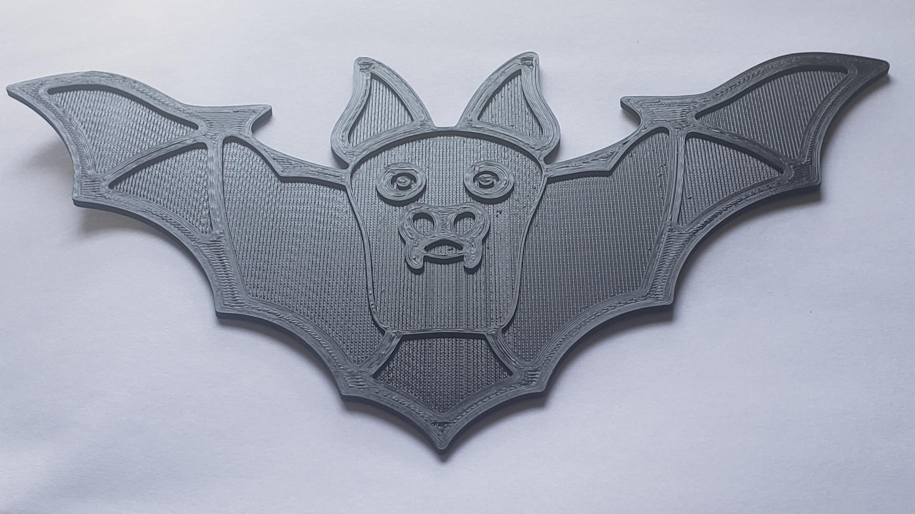 2D Bat Halloween Decorations 3d model