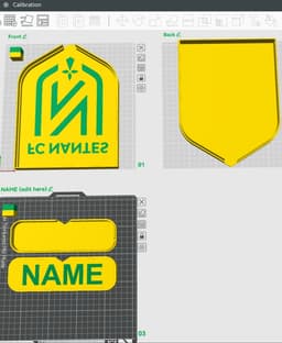 F.C. Nantes Sign - LED Strip Compatible 3d model