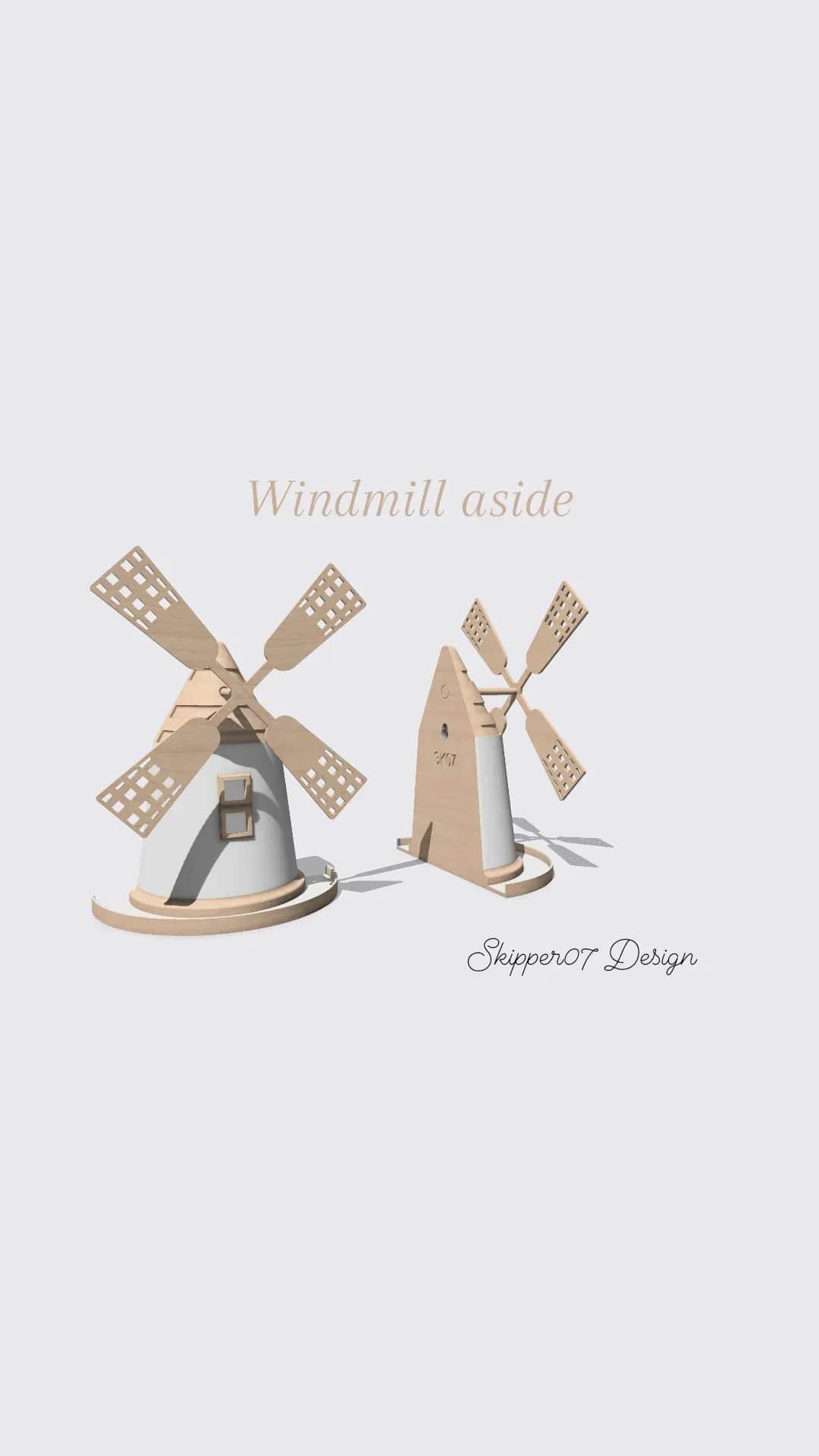 Windmill Aside 3d model
