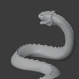 Basilisk Harry Potter Figurine 3d model