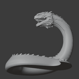 Basilisk Harry Potter Figurine 3d model
