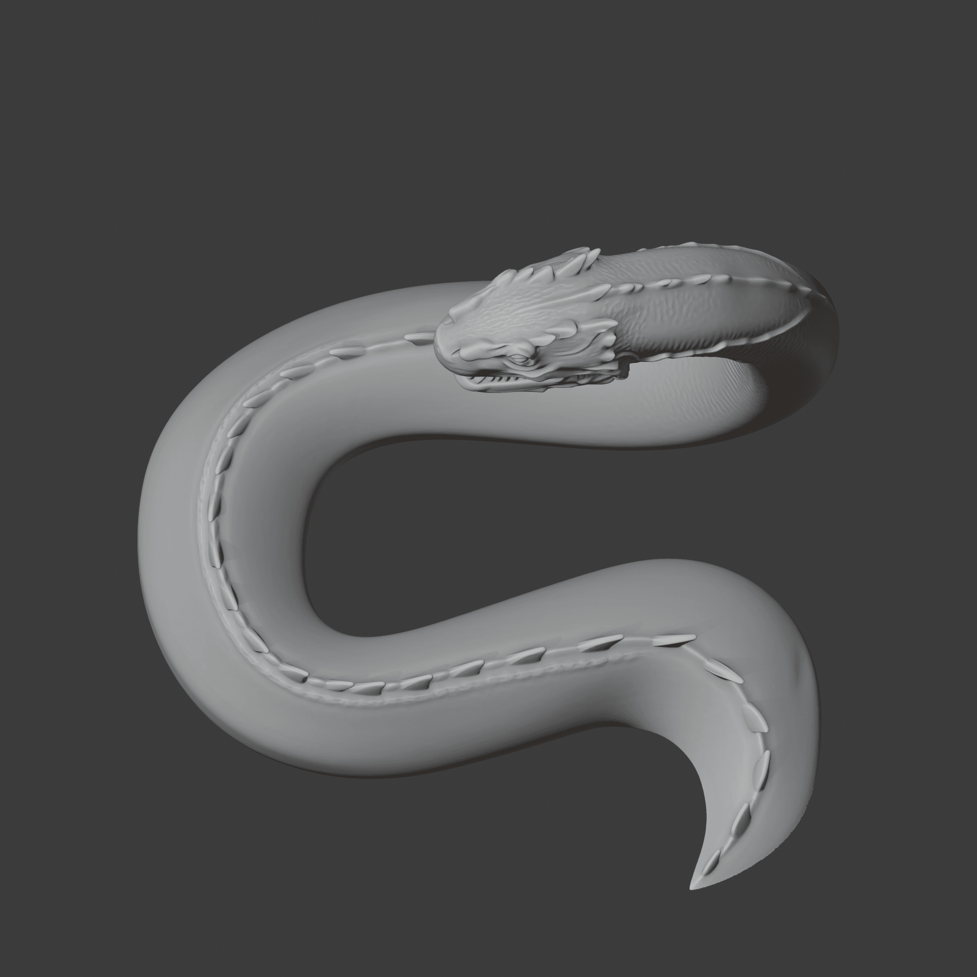 Basilisk Harry Potter Figurine 3d model