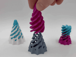 Rounded Dodecagonal Spiral Passthrough Fidget 3d model