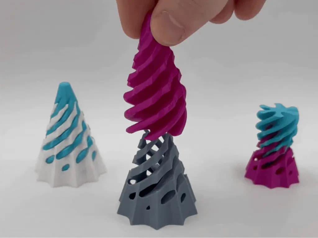 Rounded Dodecagonal Spiral Passthrough Fidget 3d model