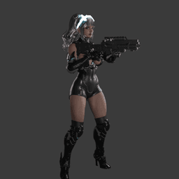 Ines Raya Future Warrior 3d model
