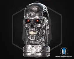 T-800 Skull - 3D Print Files 3d model