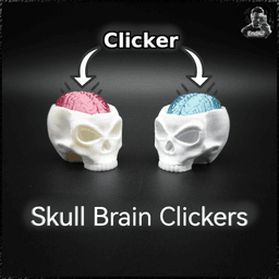 Skull Brain Clickers 3d model