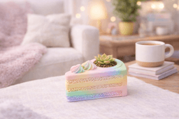 Mini Cake Planter STL | Cute Kawaii Succulent Pot | Easy 3D Print | Tiny Desk Decor | Resizable P 3d model