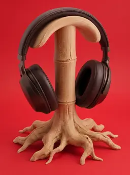 Bamboo Headphone Stand | STL for 3D Printing 3d model