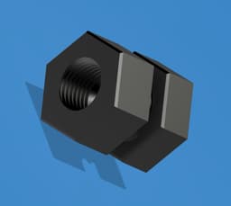 Pneumatic PC4-10 Mount (PTFE) 3d model
