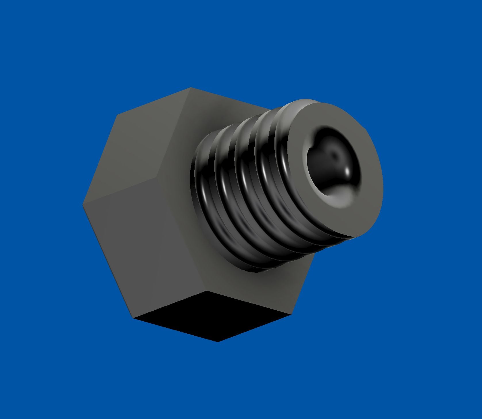 Pneumatic PC4-10 Mount (PTFE) 3d model