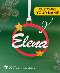 Christmas Decoration (#1) Your Name, Xmas Ball, Gift 3d model
