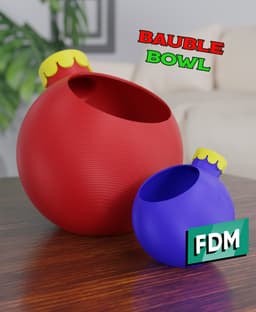 Christmas - Bauble Bowl 3d model