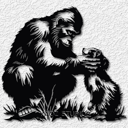 bigfoot wall art sasquatch wall decor yeti decoration 3d model