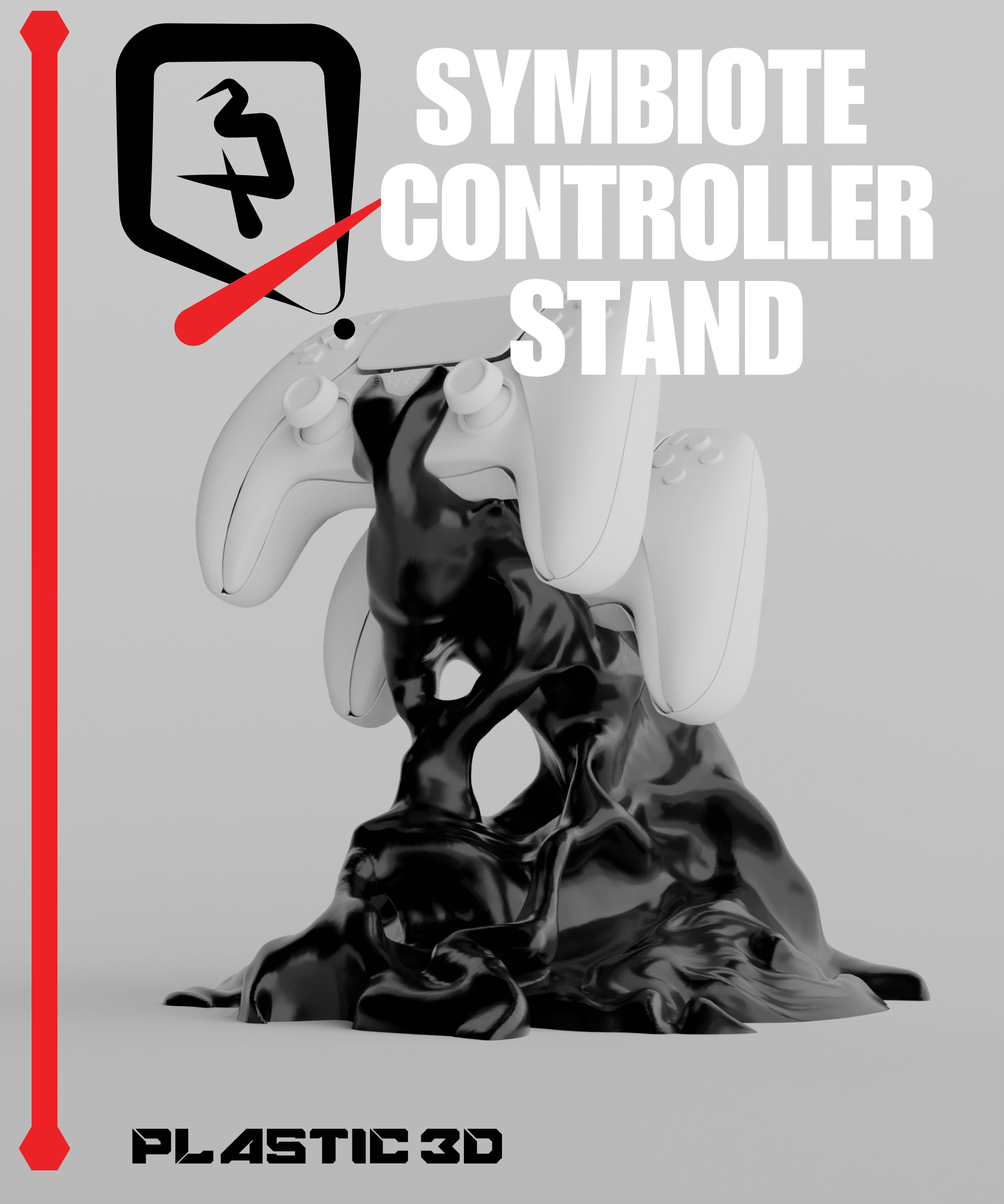 Symbiote controller stand supportless 3d model