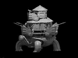 Battle Tortoise - Battle Tortoise - 3d model render - D&D