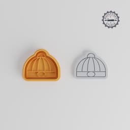 Chinese Hat Cookie Cutter & Stamp, Festival Cap, Traditional Design, 6-Piece Set, S/M/L, Perfect for Cookies & Fondant PRODUCT_2202 3d model