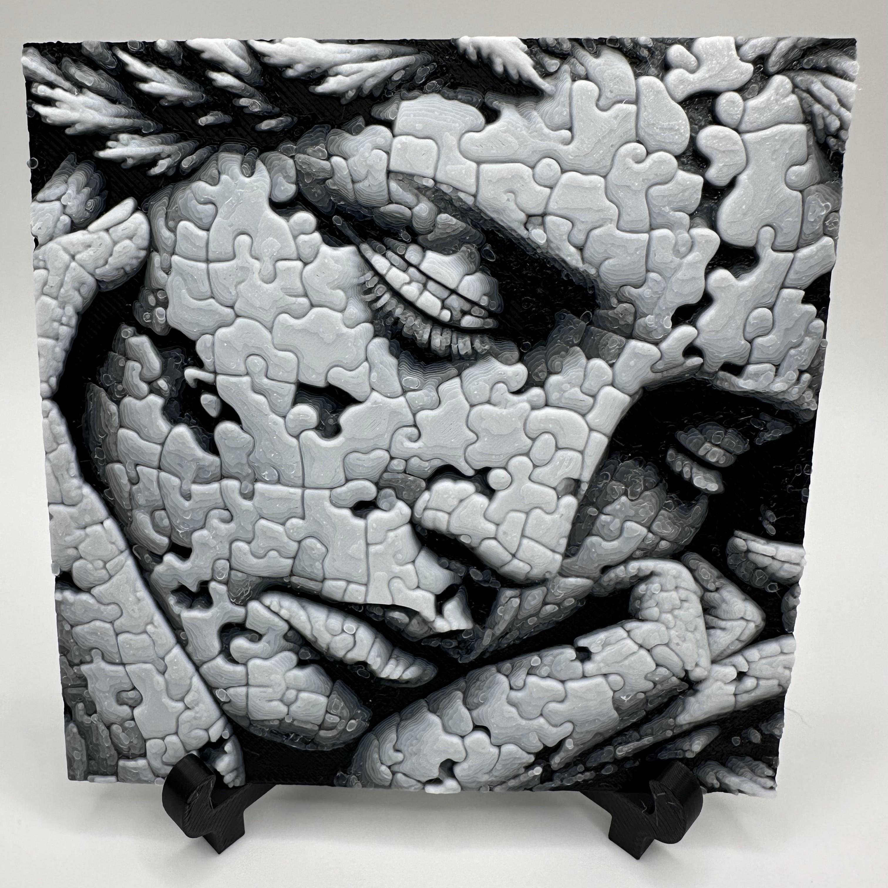 HueForge - Wall Art - "Fractured Memories" 3d model