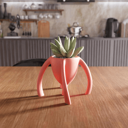 Spider Legged Quadruped Planter 3d model