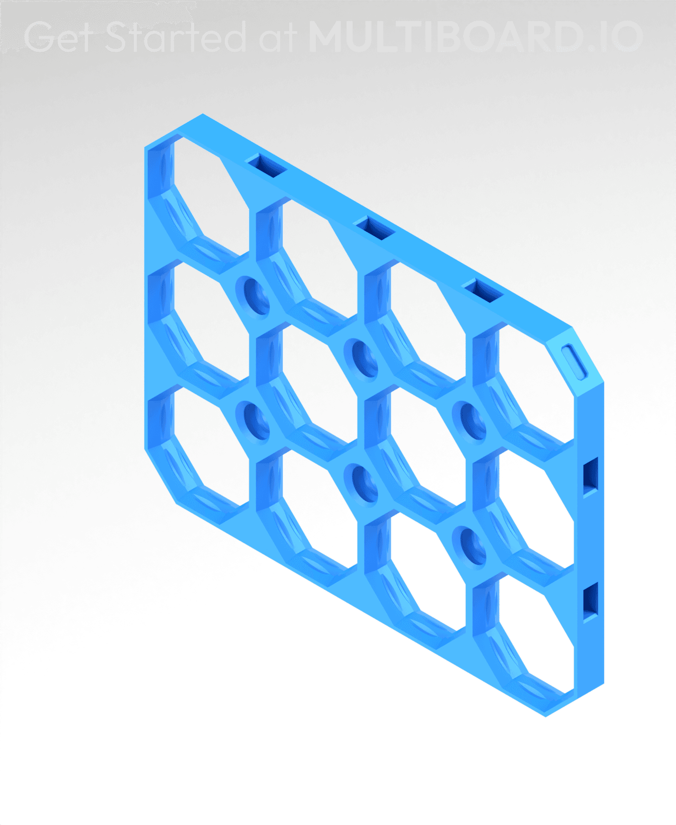 4x3 MU Single Border Tile 3d model