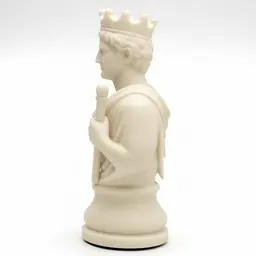Classical Mythology Chess Set - Greco-Roman Sculpted Pieces 3d model