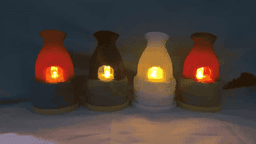 Rust Furnace Tea Light 3d model