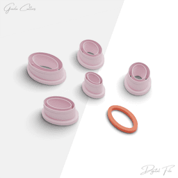 Thin Basic Shapes Polymer Clay Cutter Package, 5 Models, 2 Cutter Version, 5 Sizes Included, No: 962 3d model