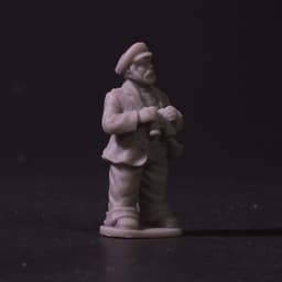 Sea Captain Skipper Miniature Figure | 28mm/32mm Heroic 3d model