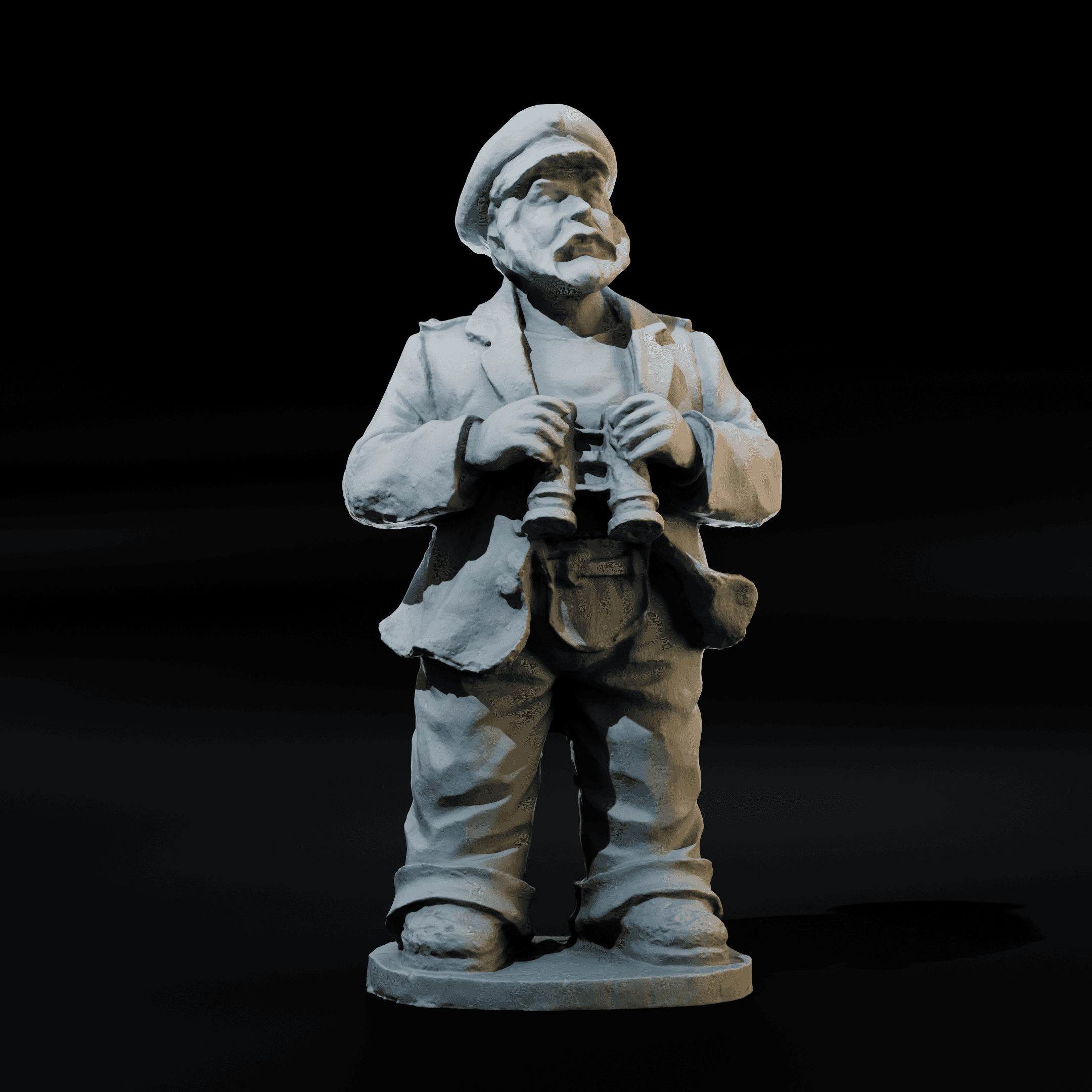 Sea Captain Skipper Miniature Figure | 28mm/32mm Heroic 3d model