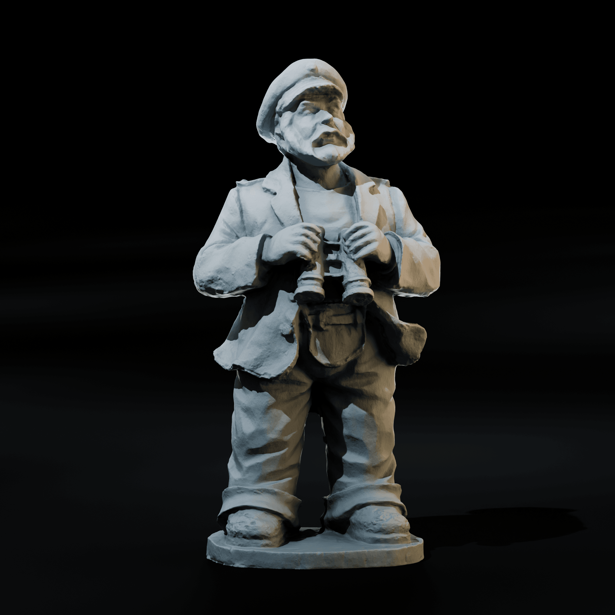 Sea Captain Skipper Miniature Figure | 28mm/32mm Heroic 3d model
