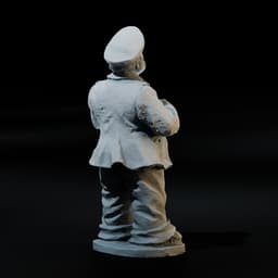 Sea Captain Skipper Miniature Figure | 28mm/32mm Heroic 3d model