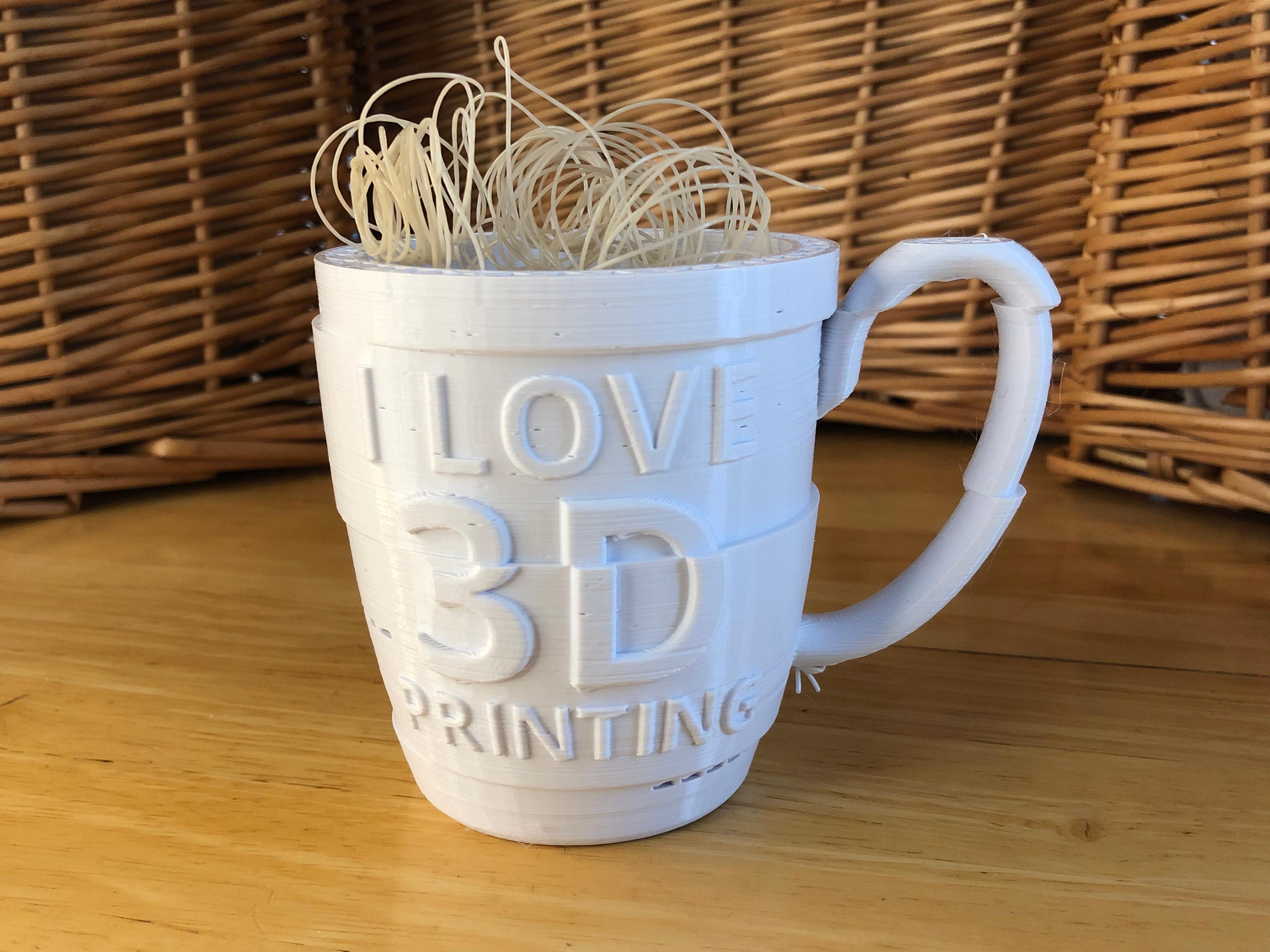 I Love 3D Printing Gag Gift Mug 3d model