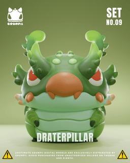 Grumpii 3D Printable Art Toy - Chubbii Series - Set 9 3d model