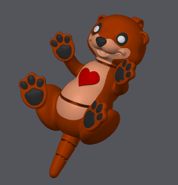 Ollie the Otter – Wiggle Budz Flexi 3d model