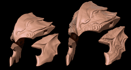 NINJA GAIDEN RYU HAYABUSA LEGENDARY BLACK FALCON HOOD 1:1 life size hitai-ate - Fan Art 3d model
