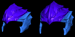 NINJA GAIDEN RYU HAYABUSA LEGENDARY BLACK FALCON HOOD 1:1 life size hitai-ate - Fan Art 3d model
