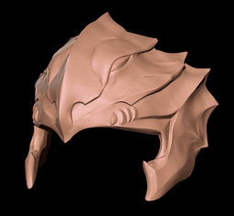 NINJA GAIDEN RYU HAYABUSA LEGENDARY BLACK FALCON HOOD 1:1 life size hitai-ate - Fan Art 3d model