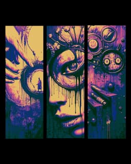 Abstract fun in surreal background - Set of bookmarks 3d model