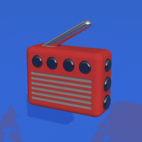 Radio Mockup 3d model