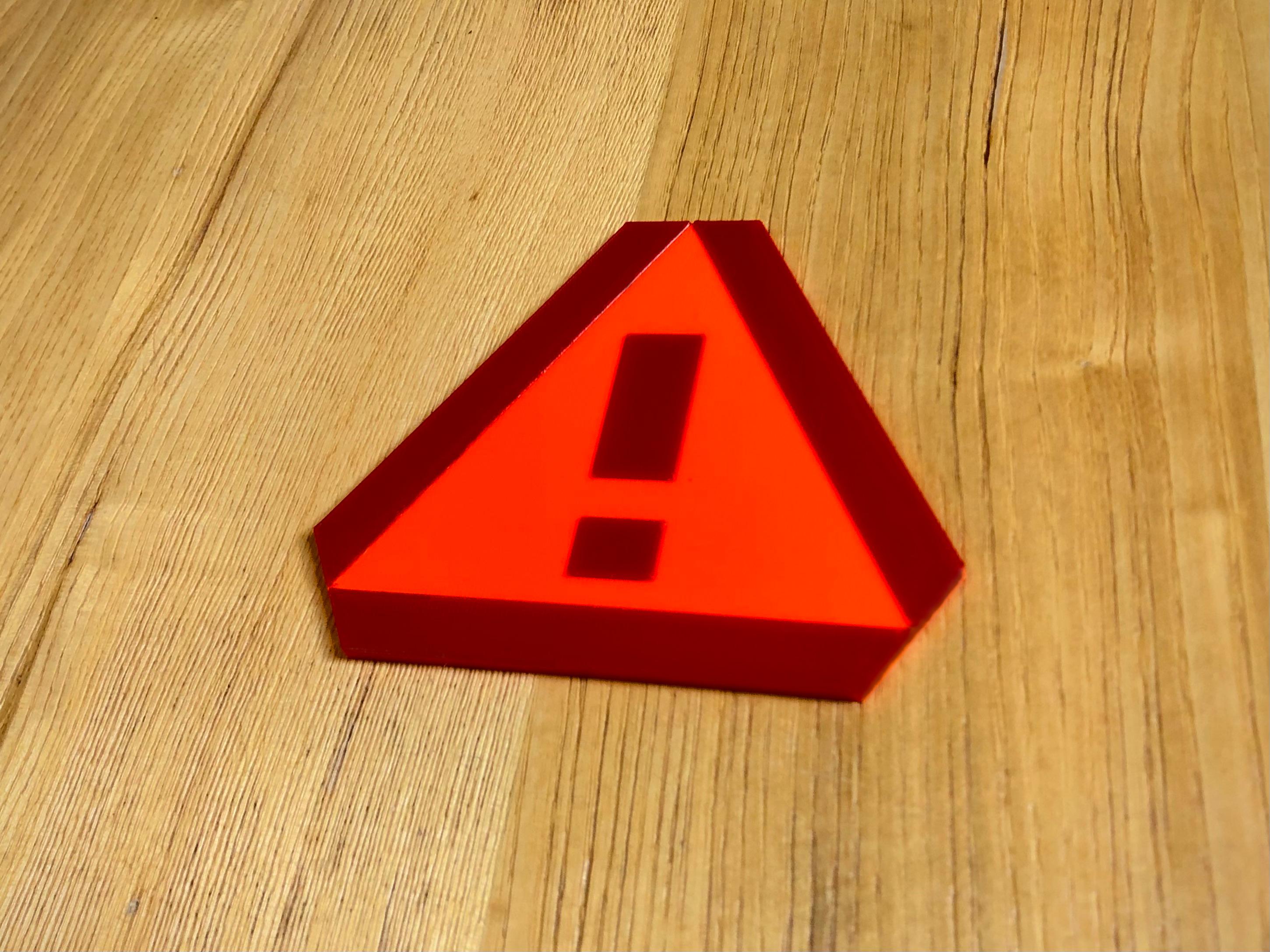 Warning Sign 3d model