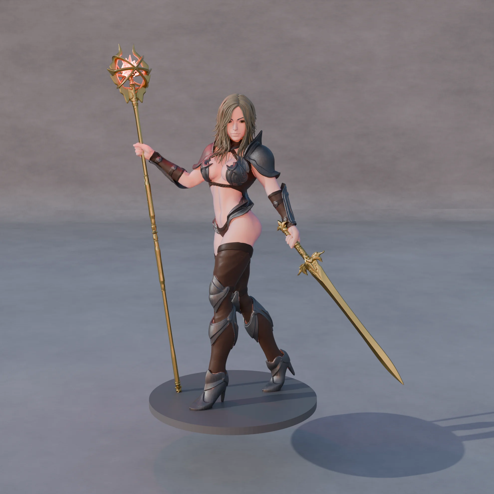 Enchanting Warrior Woman 3d model