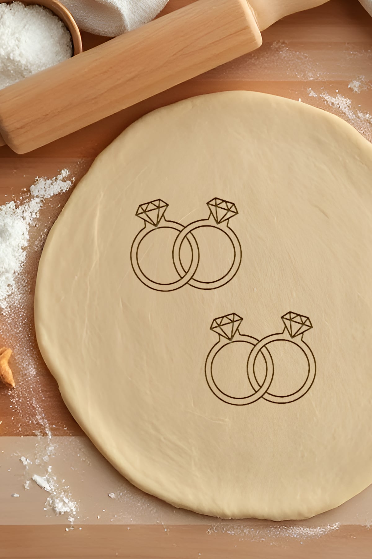 Rings Cookie Cutter, Biscuit Cutter 3d model