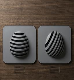 Elegant Easter Egg Wall Decor A (2 Files) 3d model