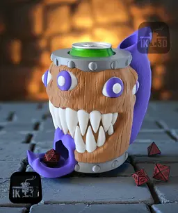 Mimic Dice Tower Can Cooler / No Support / 3MF Included 3d model